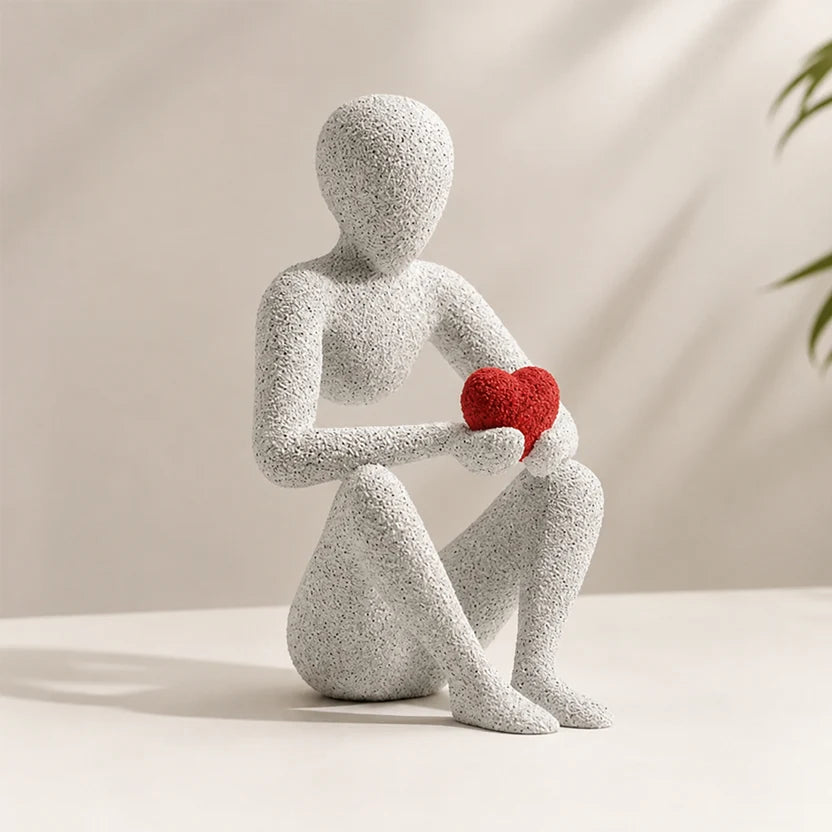 Hug & Heart Sculpture Combo