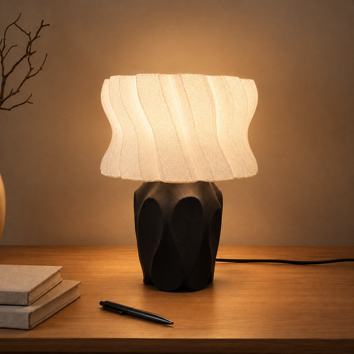 Modern Textured Lamp